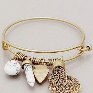 Charmed Tassel Hook Bangle